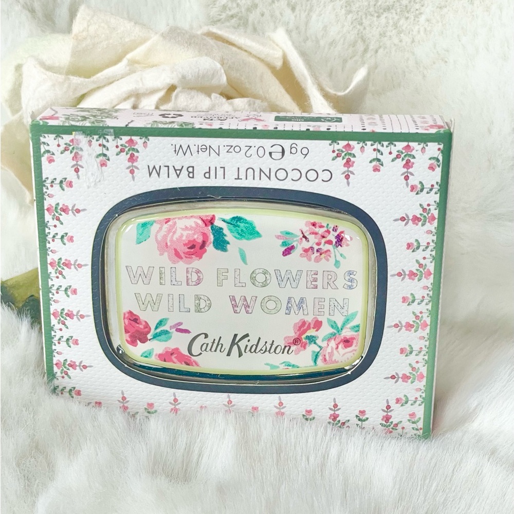 New with tags Cath Kidston Floral Coconut Lip Balm  “WILD FLOWERS WILD WOMEN”